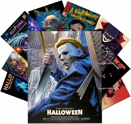 Vintage Horror Film Prints- Halloween gifts for adults